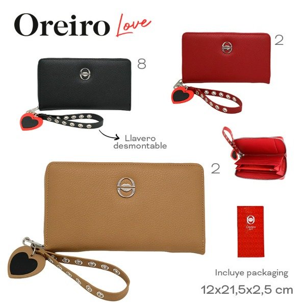 Producto - Billetera Las Oreiro Love marrón
