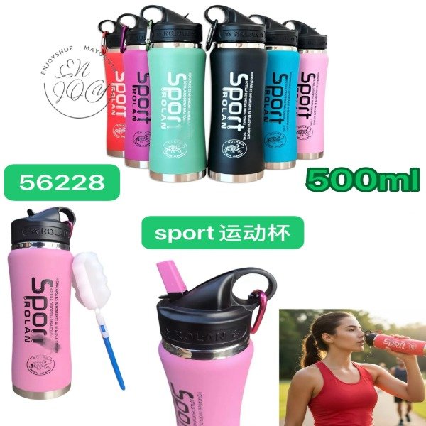 Producto - BOTELLAS TERMICAS TERMO 500ML SPORT VARIOS COLORES 56228