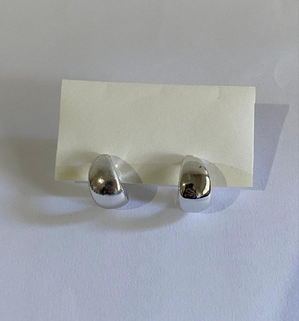 Producto - Aros argolla simple plateado