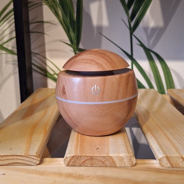 Producto - Humidificador ESFERA SIMIL MADERA
