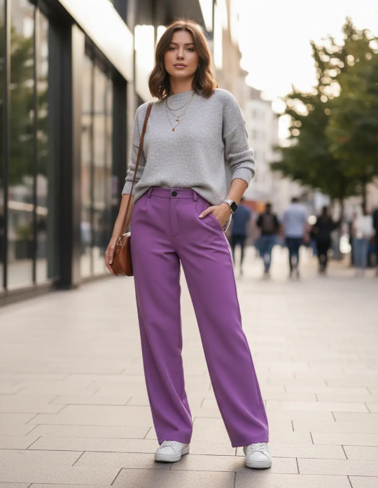 Producto - Pantalon sastrero Libra Lila - 5