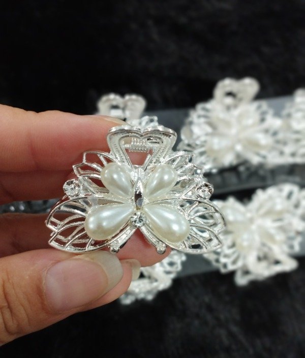 Producto - Broche Plata con Perla 4.5cm pack x12u