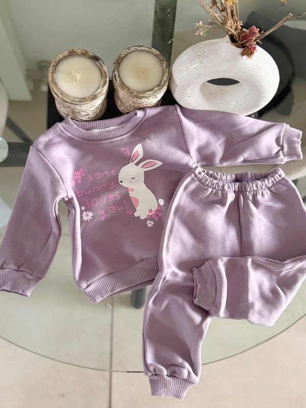 Producto - CONJUNTO ALGODÓN FRIZADO CONEJITO (bb)