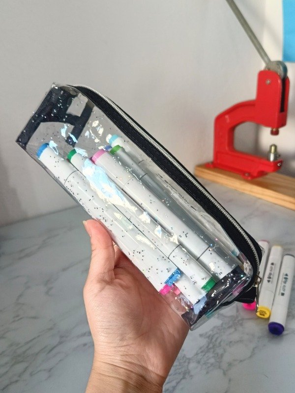Producto - Cartuchera mini box cristal negro - 1