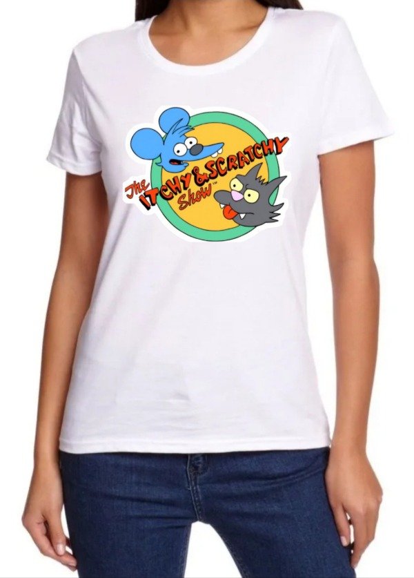 Producto - Remera Mujer Simpsons Itchy y Scratchy 3