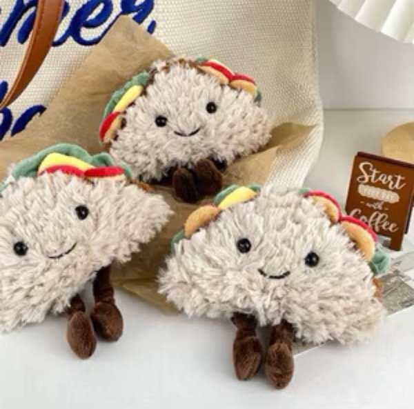Producto - Llavero de peluche sandwich Kawaii