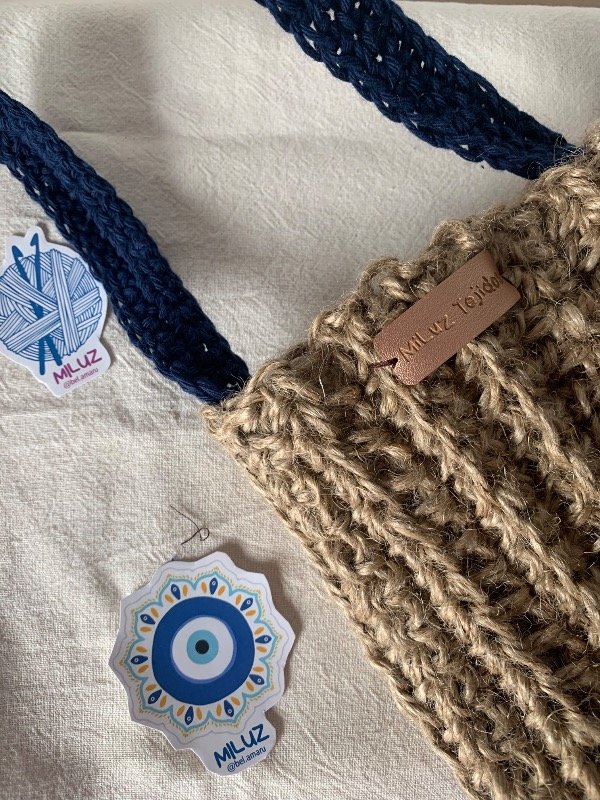 Producto - Cartera Yute tercer ojo