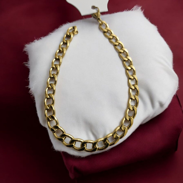 Producto - Pulsera dorada grumet 21cm 1.8mm