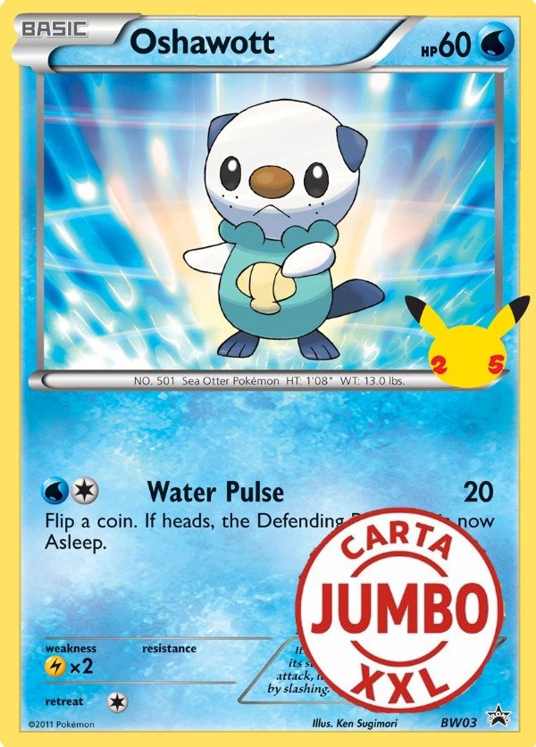 Producto - Oshawott (BW03) (Jumbo Card) [First Partner Pack]
