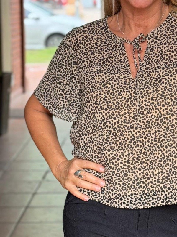 Producto - BLUSA PRINT FOREVER 21 FORRADA IMPORTADA - 1