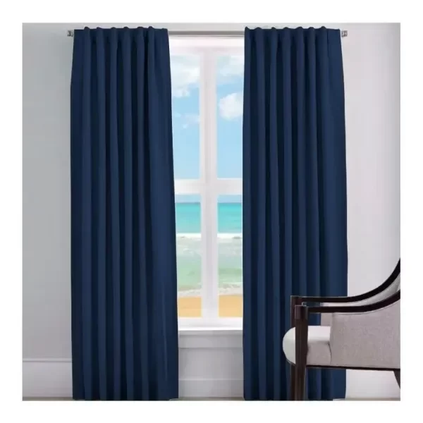 Producto - Cortinas 2 Paños 220x200 Cm AZUL MARINO - 0