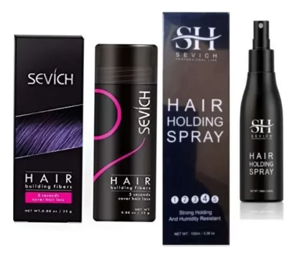 Producto - Fibras Capilares Sevich Kit Pote+ Fijador