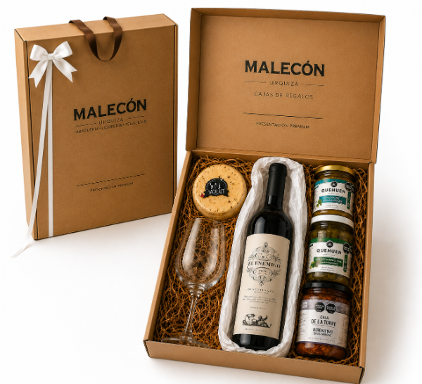 Producto - Caja Regalo Gourmet Premium Gran Enemigo Gualtallary + Copa + Picada - 2
