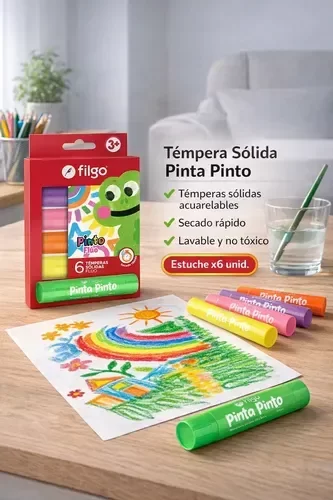 Producto - Témpera Sólida Filgo x6 - 2