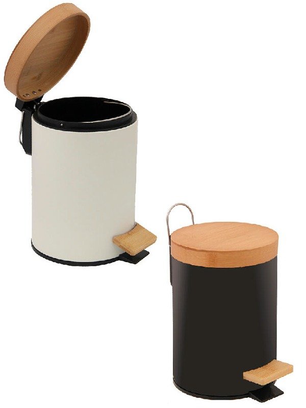Producto - CESTO BASURA 2.5LITROS TAPA COLOR BAMBU TBM103