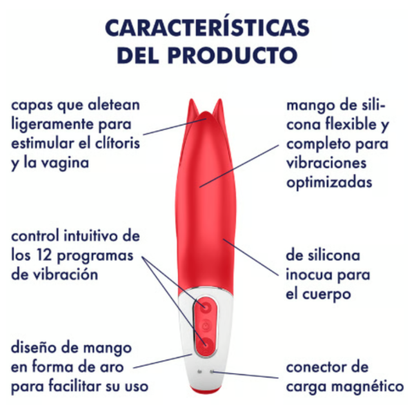 Producto - Estimulador con vibración Satisfyer Power Flower (Recargable) - 1