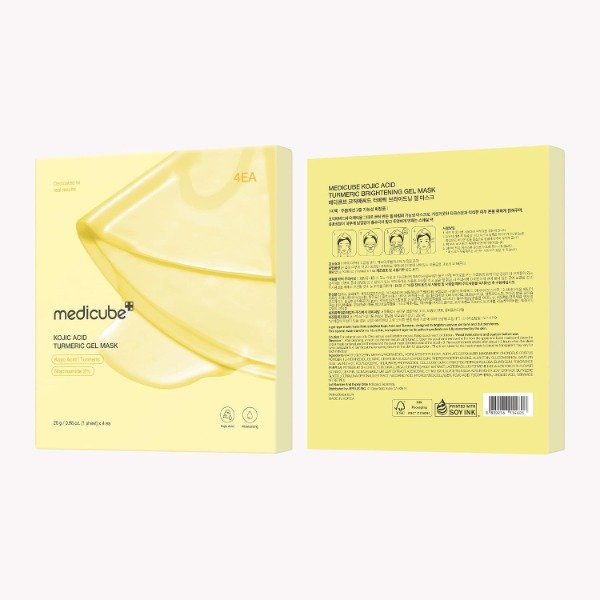 Producto - medicube Kojik Acid Turmeric Brightening Gel Mask 4u - 6