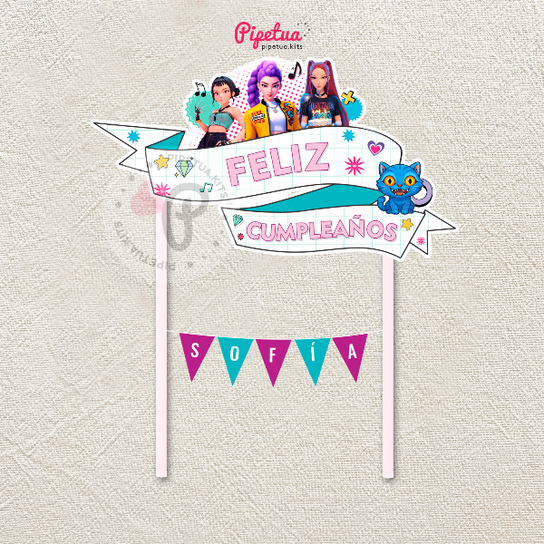 Producto - Topper Guerreras K-pop