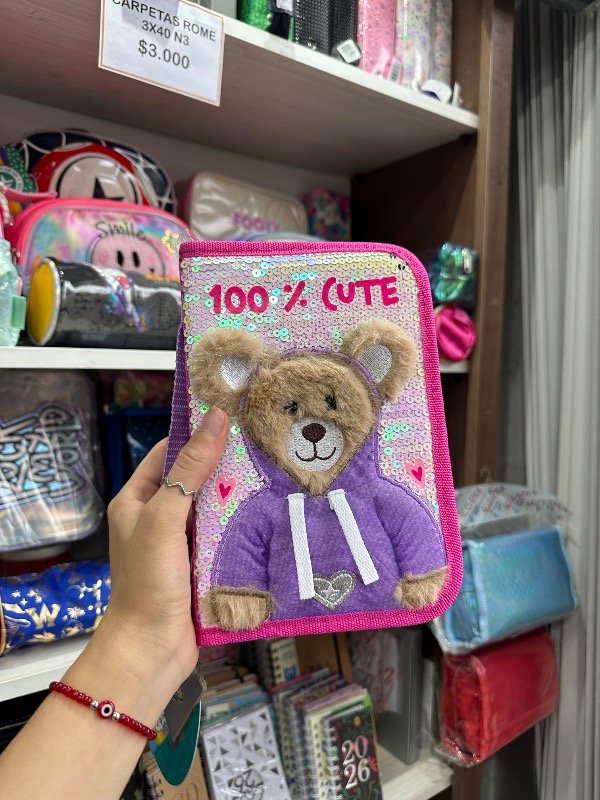 Producto - Cartuchera Footy Peluche 1 piso Desplegable