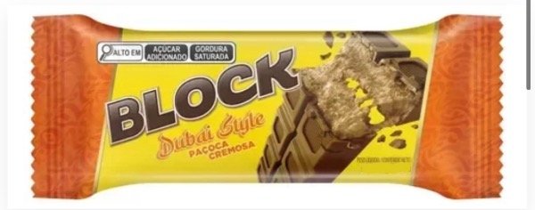 Producto - Chocolate Block Dubai pasta de maní 45 grs