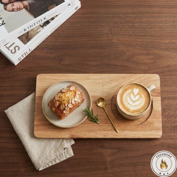 Producto - Bandeja de madera para Desayuno y Café - 1