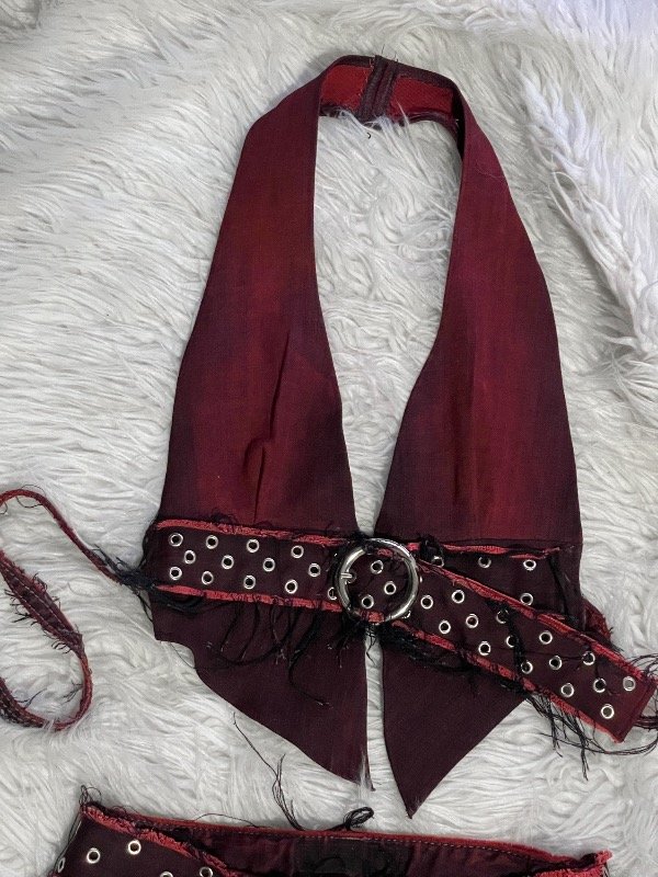 Producto - Denim Top - Red