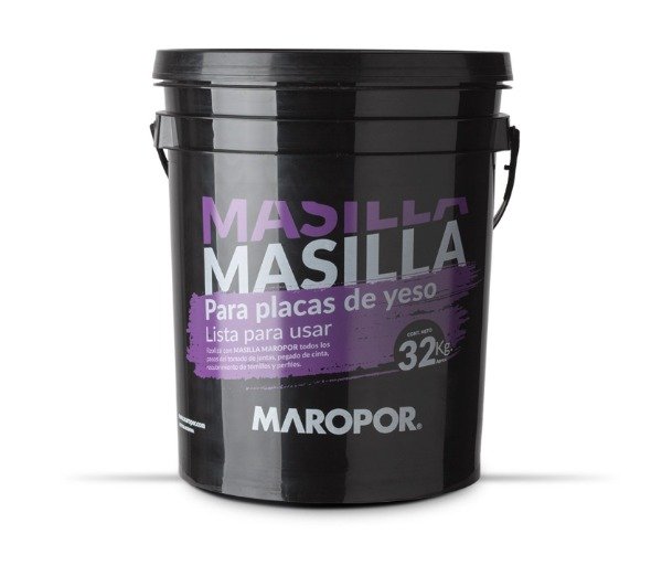 Producto - Masilla lista MAROPOR - Balde 32 Kg.