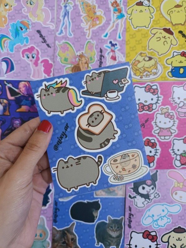 Producto - Plancha de stickers Pusheen
