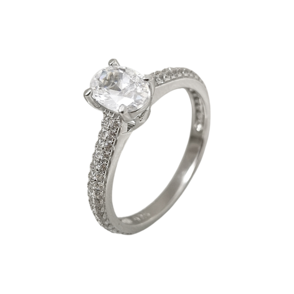 Producto - Anillo Plata 925 Princesa Oval