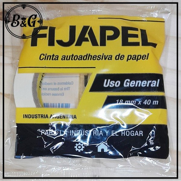 Producto - Cinta Papel Adhesiva 18mmx40m (UNIDAD)