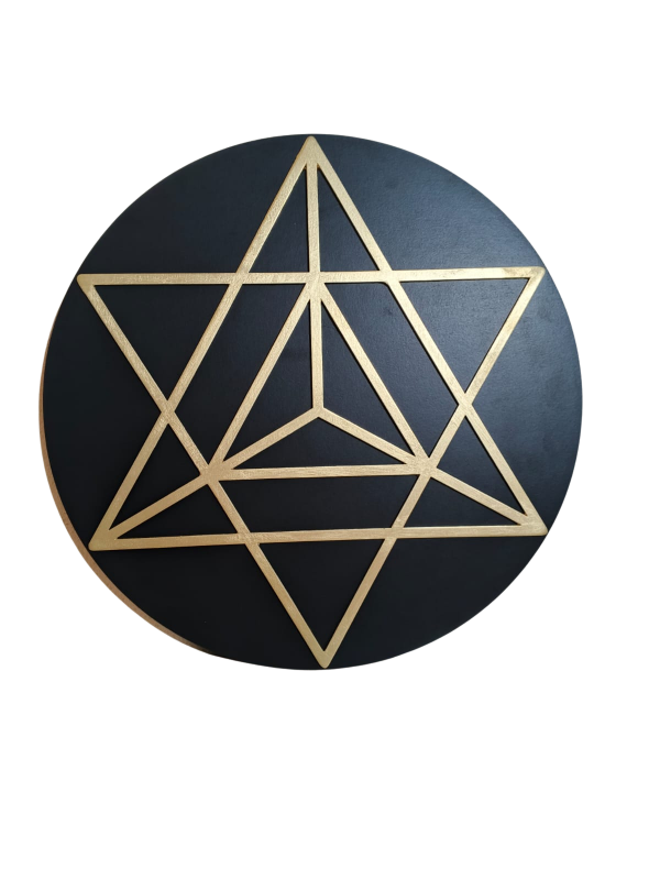 Producto - Cuadro Merkaba Dorado 34 cm - 1