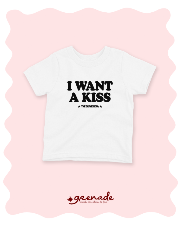 Baby tee "I want a kiss"