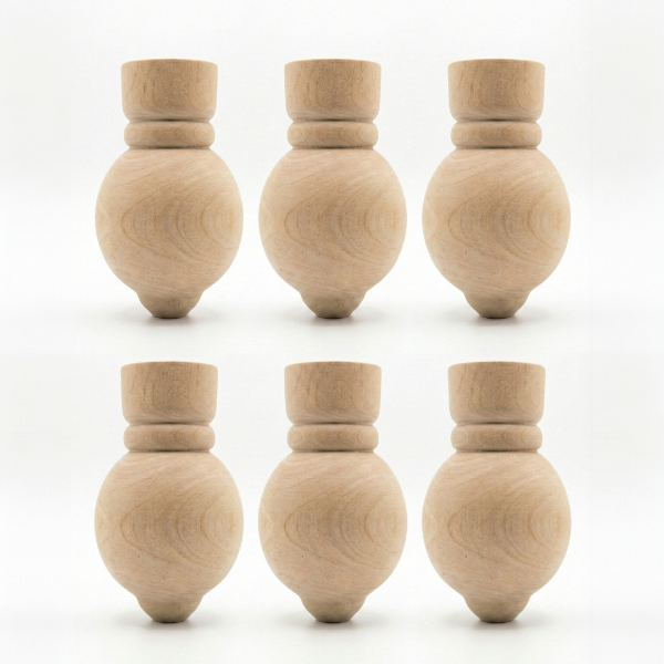 Producto - Pack 6 unidades Patas torneadas 8,2cm