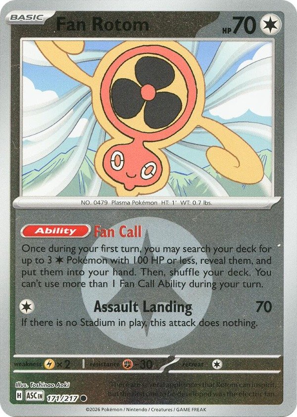 Producto - Fan Rotom (171/217) (Energy Symbol Pattern) [Mega Evolution: Ascended Heroes]