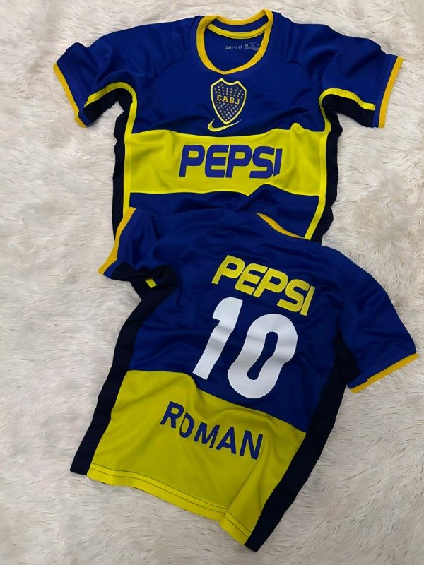 Producto - Camiseta Boca Juniors Pepsi Retro Román Niño