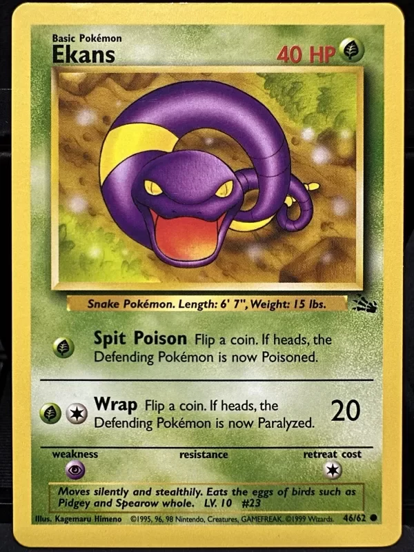 Producto - Ekans 46/62 Fossil Unlimited Pokemon TCG 1999