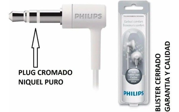 Producto - Auricular Con Micrófono Philips Taue101 Earbuds In-ear