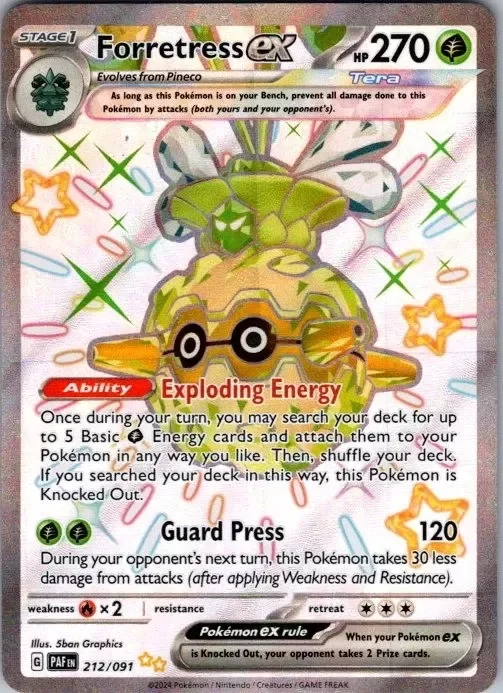 Producto - Pokemon PAF Forretress ex 212/091 NM Holo