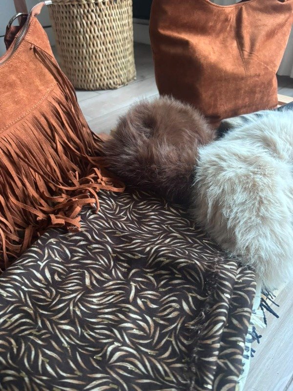 Producto - pashmina estampada hojas