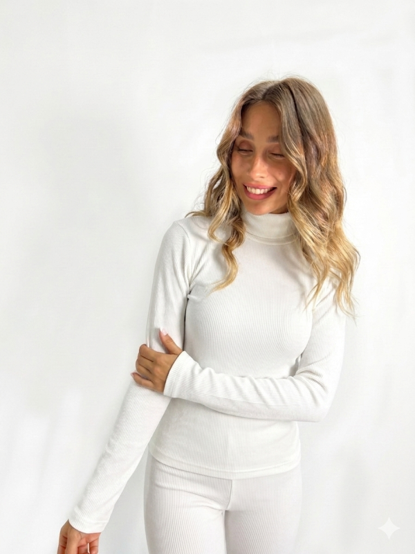 Producto - Polera térmica Morley blanca