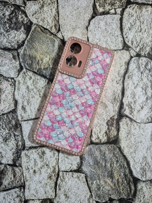 Producto - Funda rigida sirena Moto G35 rosa