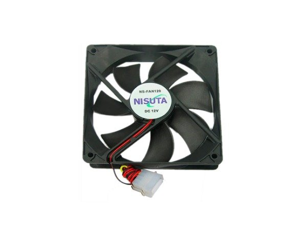 Producto - Fan 120x120x25mm buje 1200RPM 12V, 4 pines molex