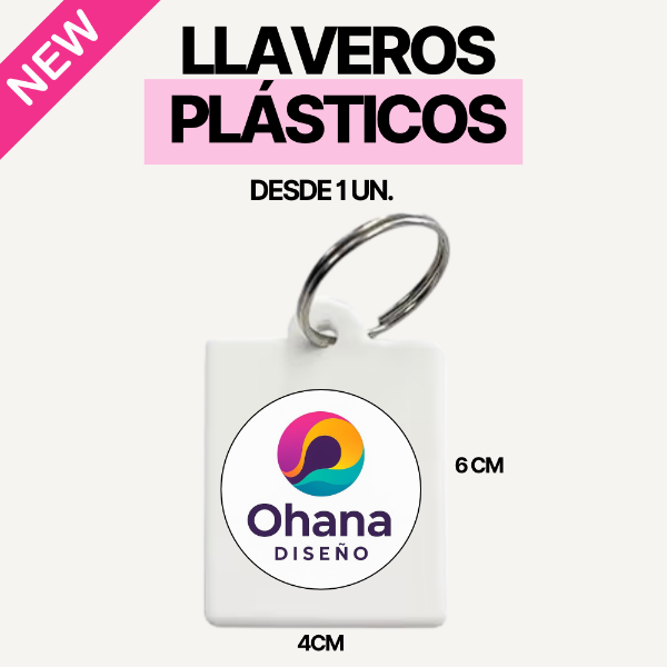 Producto - LLAVERO PLASTICO RECTANGULAR