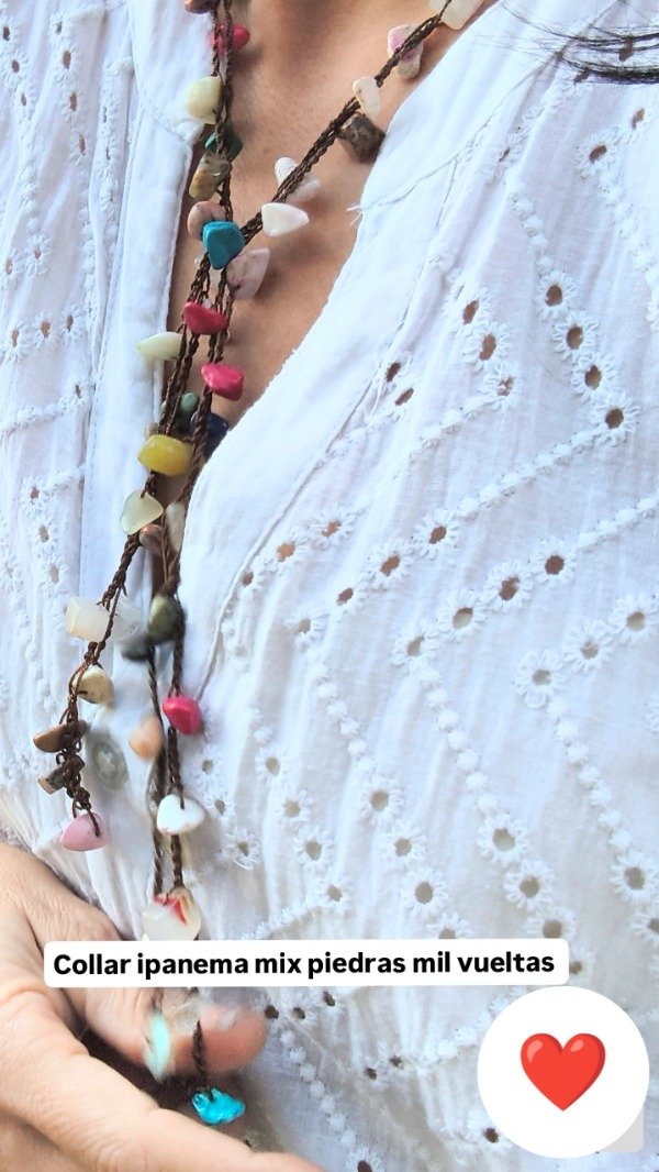 Producto - Collar Ipanema mix piedras mil vueltas