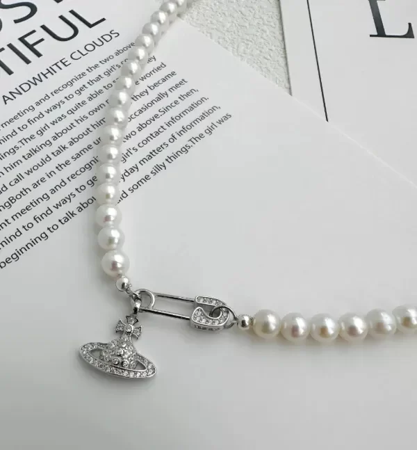 Producto - Collar Perlas Clip Vivienne W
