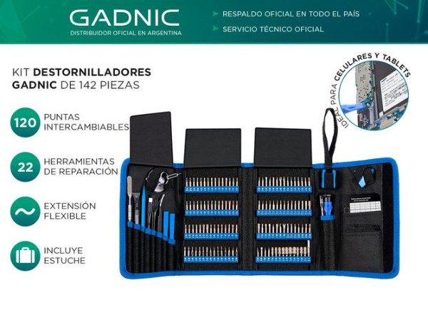 Producto - Kit de destornilladores de precision -142 piezas -120 puntas intercambiables