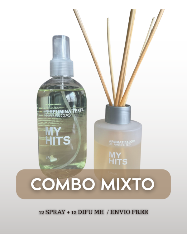 Producto - Kit Mixto Linea MyHits (12 sprays + 12 difusores) 24 unidades / Envio FREE