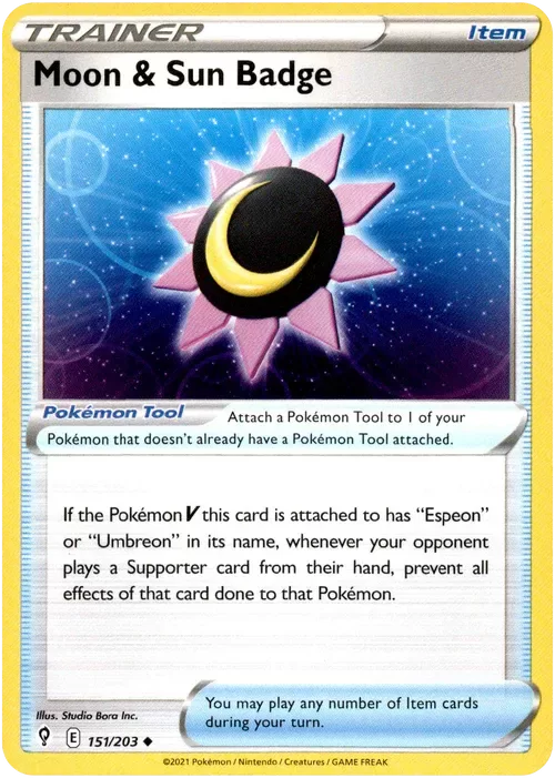 Producto - Moon and Sun Badge - 151/203 - Evolving Skies