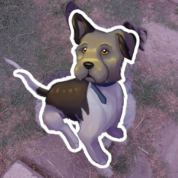 Producto - Sticker perro