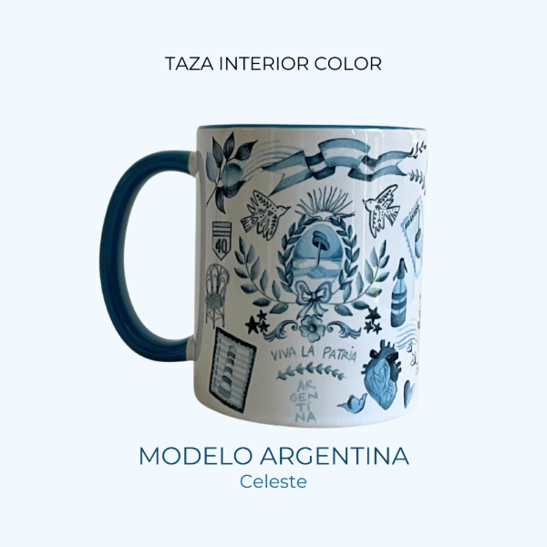 Producto - Taza Modelo Argentina Celeste